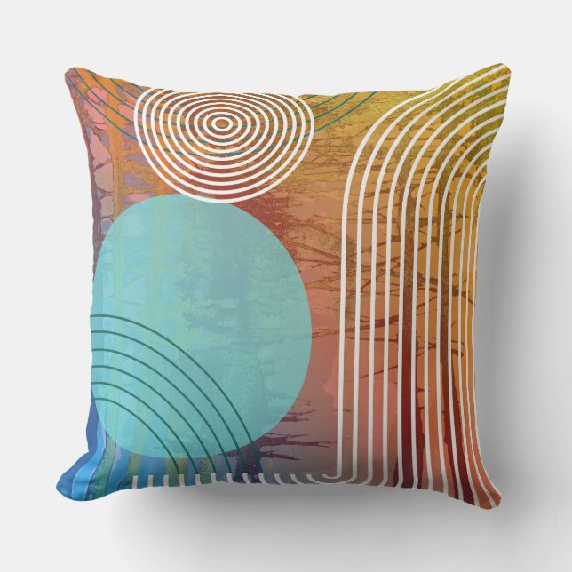 Colorful Modern Pillow Kissen (Vorderseite)