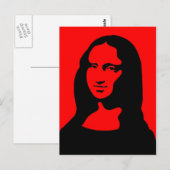 Colorful Mona Postkarte (Vorne/Hinten)