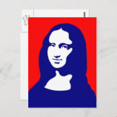 Colorful Mona Postkarte (Vorne/Hinten)