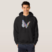 Colorful Monarch Butterfly Retro Techno Raves Danc Hoodie (Vorne ganz)