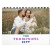 Colorful Month Abbreviations Photo Collage Kalender (Titelbild)