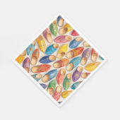 Colorful Moroccan Babouche Slippers Serviette (Ecke)