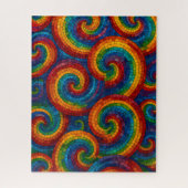 Colorful Mosaic Swirls Puzzle (Vertikal)