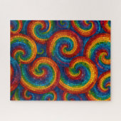 Colorful Mosaic Swirls Puzzle (Horizontal)
