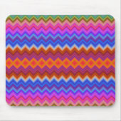 Colorful mouse pad featuring vibrant zigzag  mousepad (Vorne)