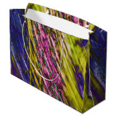 Colorful movements Gift Bag Große Geschenktüte (Rückseite Schrägansicht)