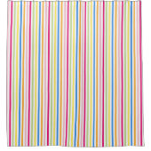 Colorful Multi-Colored Stripes Duschvorhang (Vorderseite)