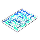 Colorful Multilingual Dankeschön Journal Notizblock (Linke Seite)