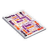 Colorful Multilingual Dankeschön Journal Notizblock (Rechte Seite)