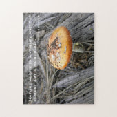 Colorful Mushroom Busting Through Puzzle (Vertikal)