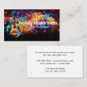 Colorful Music Instrument | Sound Logo Visitenkarte (Vorne/Hinten)