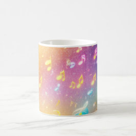 Colorful Music Notes Fantasy Mug Kaffeetasse