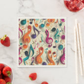 Colorful Music Pattern Serviette (Beispiel)