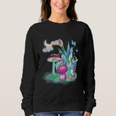 Colorful Mycology Mushrooms caterpillar Mushroom c Sweatshirt (Vorderseite)