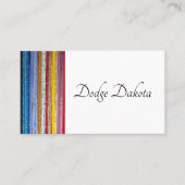 Colorful Native American Stripes Custom QR Code Visitenkarte (Vorderseite)