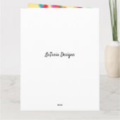 Colorful Nature Heart Mother's Day  Karte (Rückseite)