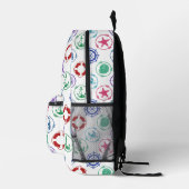 Colorful Nautical Bedruckter Rucksack (Rechts)