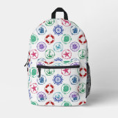 Colorful Nautical Bedruckter Rucksack (Vorderseite)