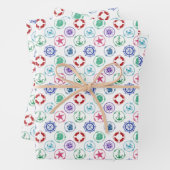 Colorful Nautical Geschenkpapier Set (Beispiel)