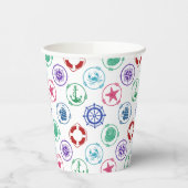 Colorful Nautical Pappbecher (Links)