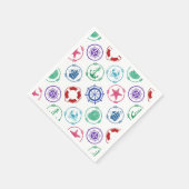 Colorful Nautical Serviette (Ecke)