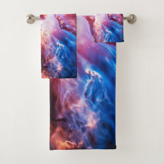 Colorful Nebula Galaxy Space Stars Cosmic Universe Badhandtuch Set