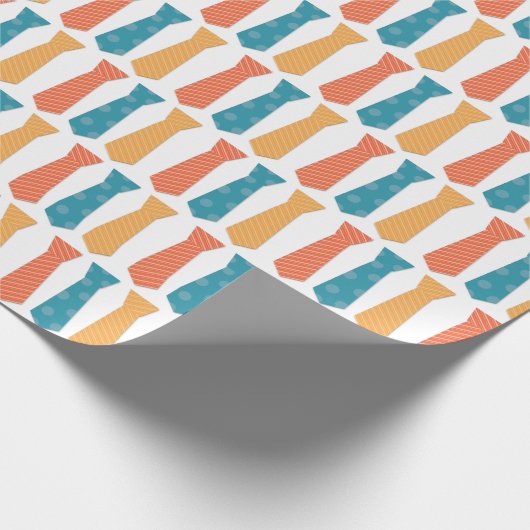 Colorful Neck Tie Pattern Geschenkpapier (Ecke)