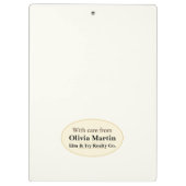 Colorful Neighborhood Houses Realtor Klemmbrett (Rückseite)