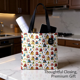 Colorful Neighborhood Houses Realtor Tasche