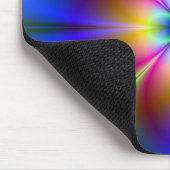 Colorful Neon Daisy Mousepad (Ecke)