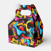 Colorful Neon Graffiti Hip Hop Street Art Geschenkschachtel (Rückseite)
