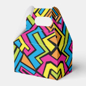 Colorful Neon Graffiti Street Art Pattern Geschenkschachtel (Rückseite)