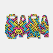 Colorful Neon Graffiti Street Art Pattern Geschenkschachtel (Ungefaltet)