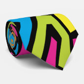 Colorful Neon Graffiti Street Art Pattern Krawatte (Gerollt)