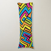 Colorful Neon Graffiti Street Art Pattern Seitenschläferkissen (Vorderseite Vertikal)