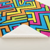 Colorful Neon Graffiti Street Art Pattern Sherpadecke (3/4)