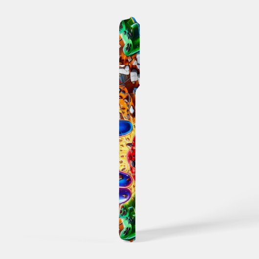 Colorful Neon Joysticks Pattern iPhone Hülle (Rechte Seite)