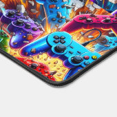 Colorful Neon Joysticks Pattern Schreibtischunterlage (Ecke)