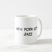 Colorful New York City Jazz Music Kaffeetasse (VorderseiteRechts)