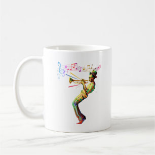 Colorful New York City Jazz Music Kaffeetasse