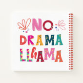 Colorful No Drama Llama Notizblock (Rückseite)
