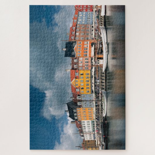 Colorful Nyhavn Waterfront Copenhagen Denmark Puzzle (Vertikal)