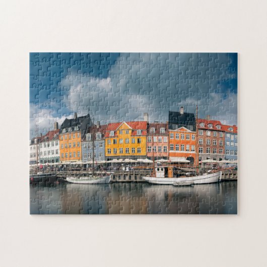 Colorful Nyhavn Waterfront Kopenhagen Dänemark Puzzle (Horizontal)