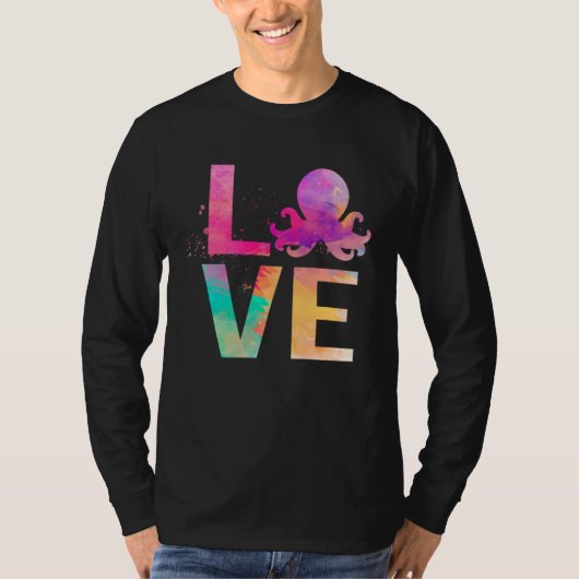 Colorful Octopus Mom Octopus T-Shirt (Vorderseite)