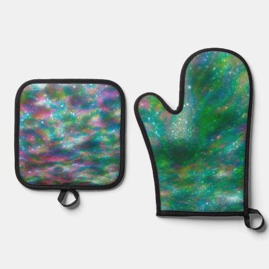 Colorful Ofenhandschuh & Topflappen-Set (Vorderseite)