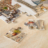 Colorful Oia Village Santorini Griechenland Puzzle (Seite)