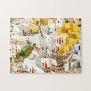 Colorful Oia Village Santorini Griechenland Puzzle