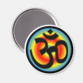 Colorful_Om Magnet (Vorderseite/Rückseite)