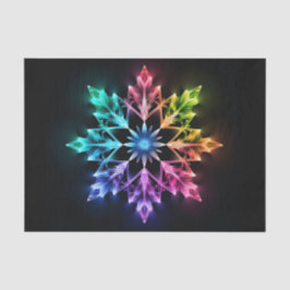 COLORFUL OMBRE HOLIDAY WINTER SNOWFLAKE SEIDENPAPIER