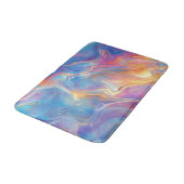 Colorful opal swirly flowing marble texture badematte (Schrägansicht)